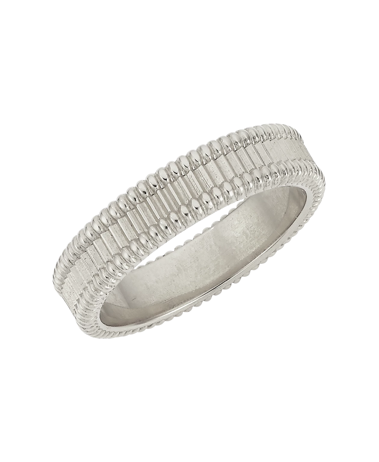 Zoe and Morgan Connected Stacker Silver Ring 4 Zoe and Morgan Connected Stacker Silver Ring