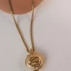 Zoe and Morgan Luna Transformation Locket Necklace Gold