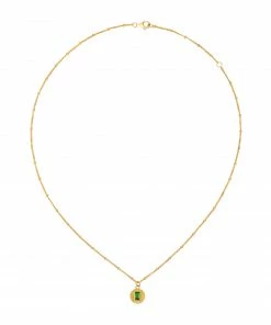 Zoe and Morgan Vera Necklace Gold with Chrome Diopside 5 Zoe and Morgan Vera Necklace Gold with Chrome Diopside