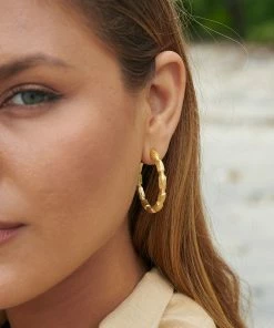 Zoe and Morgan Alor Gold Hoops
