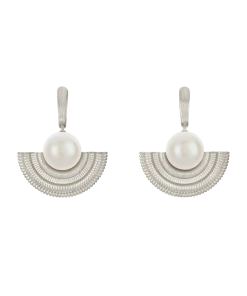 Zoe and Morgan Adella Silver Pearl Earring 7 Zoe and Morgan Adella Silver Pearl Earring