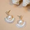 Zoe and Morgan Adella Silver Pearl Earring