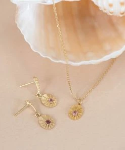 Zoe and Morgan Kina Necklace Gold and Pink Tourmaline 9 Zoe and Morgan Kina Necklace Gold and Pink Tourmaline