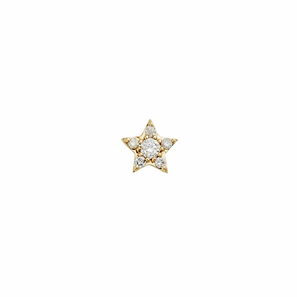 Zoe and Morgan Gold Alcyone Star Diamond Single Stud Earring 1 Zoe and Morgan Gold Alcyone Star Diamond Single Stud Earring