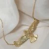 Zoe and Morgan Eagle Necklace Gold