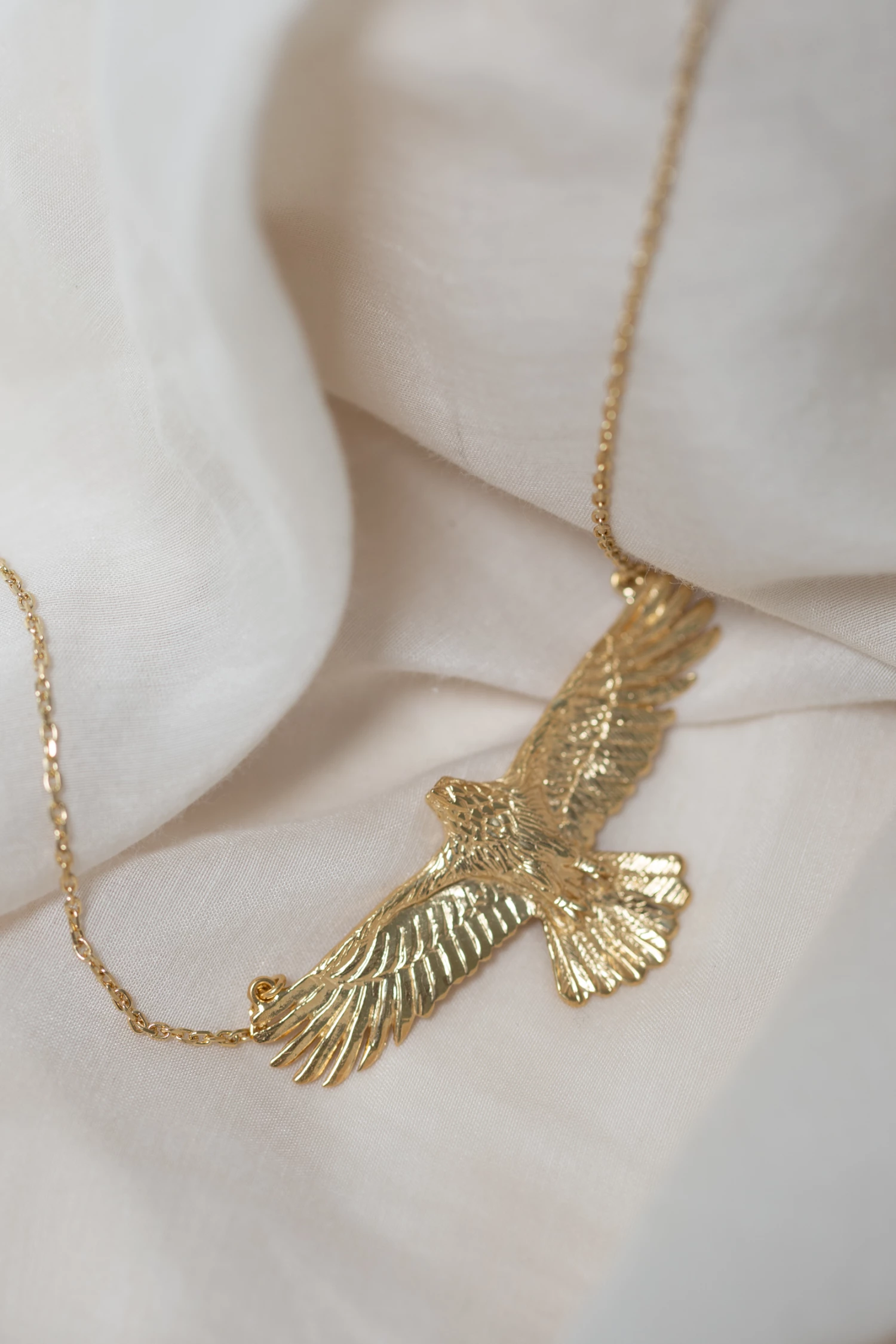 Zoe and Morgan Eagle Necklace Gold 1 Zoe and Morgan Eagle Necklace Gold