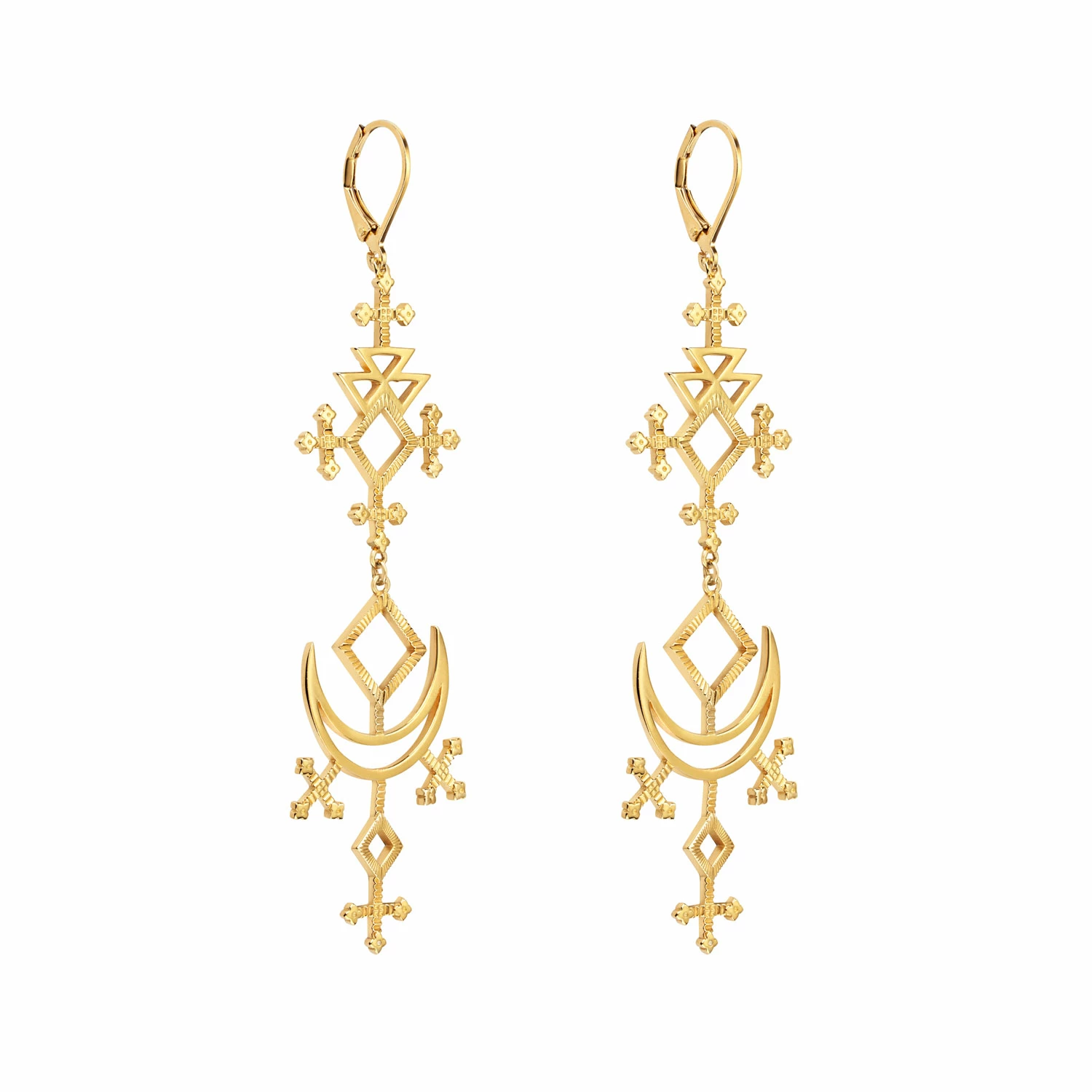 Zoe and Morgan Lunja Earrings Gold 4 Zoe and Morgan Lunja Earrings Gold