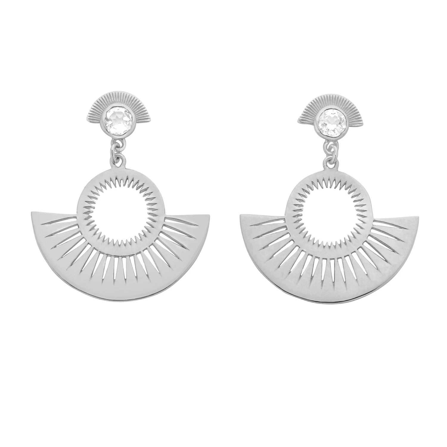 Zoe and Morgan Silver With White Zircon Pocket Full Of Sunshine Earrings 1 Zoe and Morgan Silver With White Zircon Pocket Full Of Sunshine Earrings