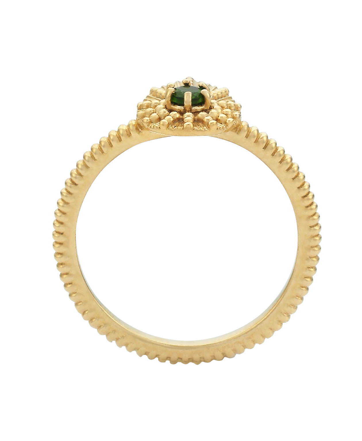 Zoe and Morgan Kina Stacker Ring Gold and Chrome Diopside 5 Zoe and Morgan Kina Stacker Ring Gold and Chrome Diopside