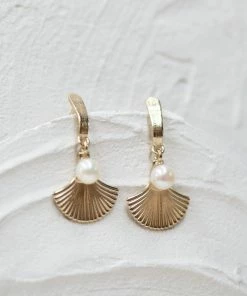 Zoe and Morgan Alana Gold Pearl Earring