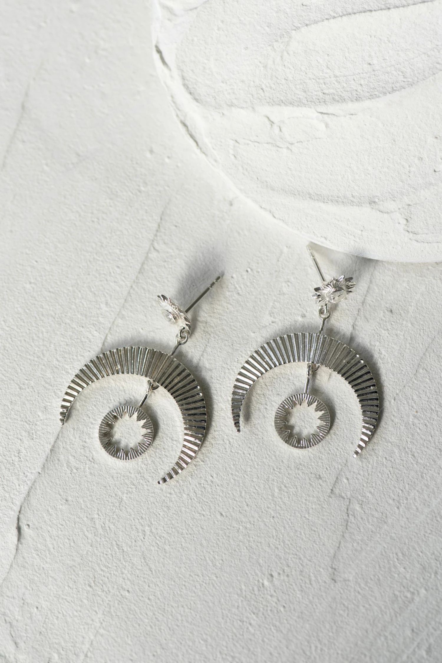 Zoe and Morgan Hatha Silver Earrings 1 Zoe and Morgan Hatha Silver Earrings