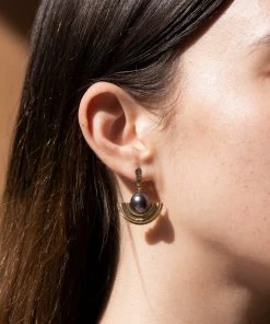Zoe and Morgan Adella Gold and Pearl Earring 11 Zoe and Morgan Adella Gold and Pearl Earring