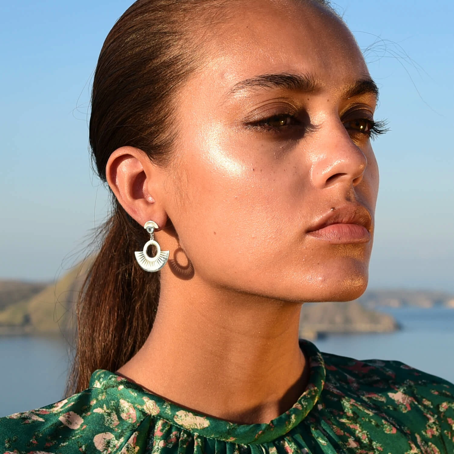 Zoe and Morgan Silver With Blue Topaz Pocket Full Of Sunshine Earrings 3 Zoe and Morgan Silver With Blue Topaz Pocket Full Of Sunshine Earrings