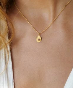 Zoe and Morgan Kina Necklace Gold and Pink Tourmaline