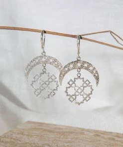 Zoe and Morgan Silver Essaouira Earrings