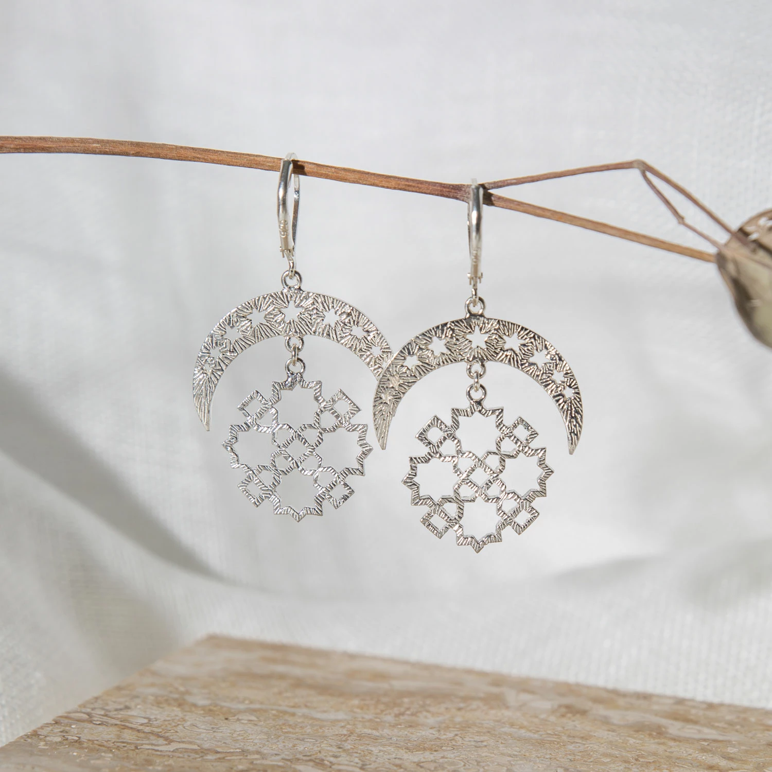 Zoe and Morgan Silver Essaouira Earrings 1 Zoe and Morgan Silver Essaouira Earrings