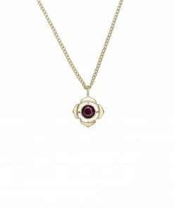 Zoe and Morgan Gold & Ruby Base Chakra Necklace
