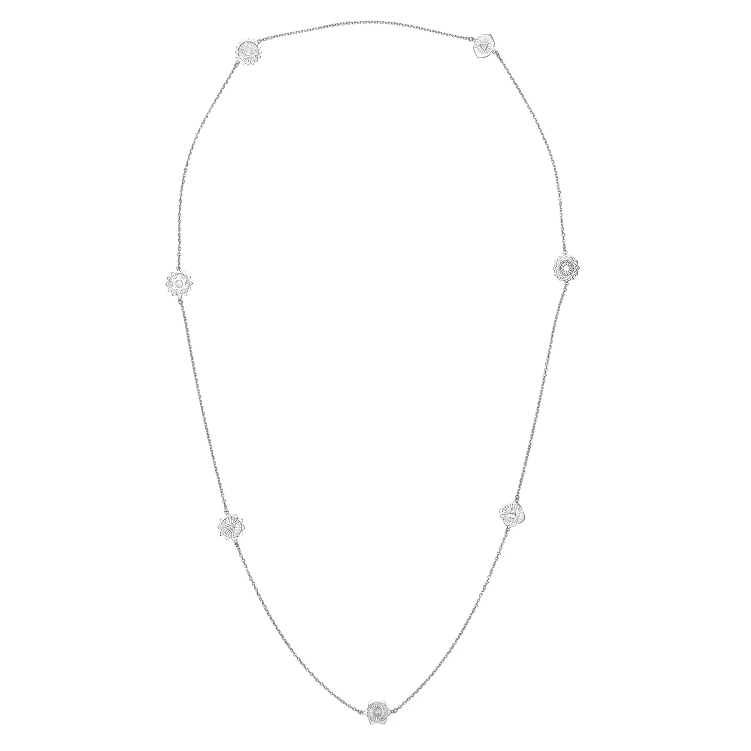 Zoe and Morgan 7 Chakra Necklace Silver 5 Zoe and Morgan 7 Chakra Necklace Silver