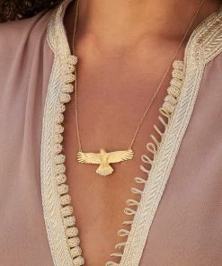 Zoe and Morgan Eagle Necklace Gold 8 Zoe and Morgan Eagle Necklace Gold
