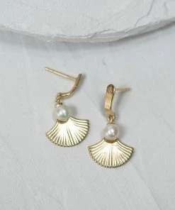 Zoe and Morgan Alana Gold Pearl Earring 9 Zoe and Morgan Alana Gold Pearl Earring