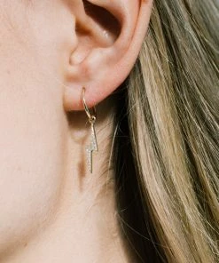 Zoe and Morgan Zap Diamond Single Hoop 5 Zoe and Morgan Zap Diamond Single Hoop