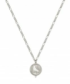 Zoe and Morgan Wild Necklace Silver with White Zircon