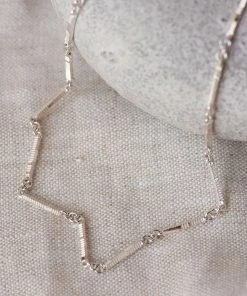 Zoe and Morgan Ameena Chain Necklace 40cm Silver