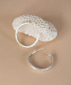 Zoe and Morgan Komodo Silver Hoops