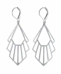 Zoe and Morgan Silver Flossie Earrings