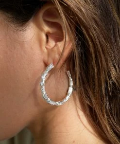 Zoe and Morgan Alor Silver Hoops