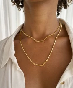 Zoe and Morgan Ameena Chain Necklace 50cm Gold
