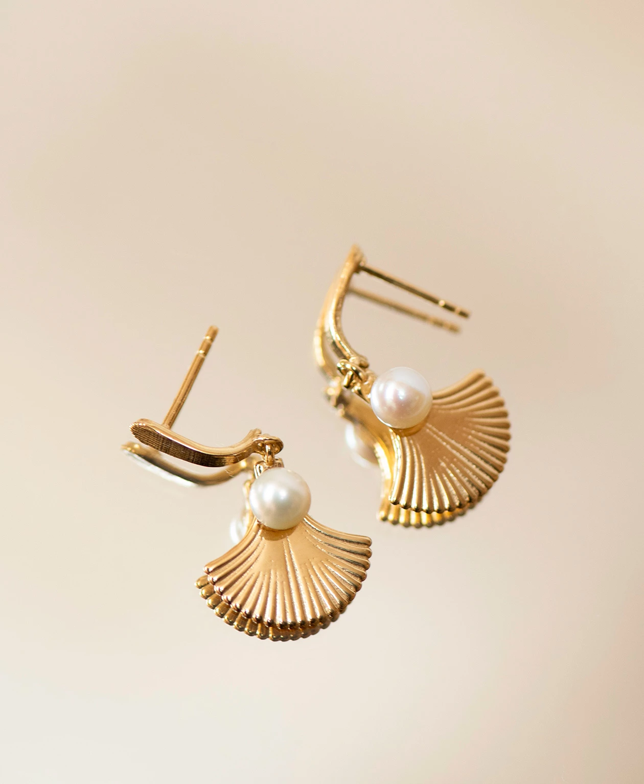 Zoe and Morgan Alana Gold Pearl Earring 1 Zoe and Morgan Alana Gold Pearl Earring