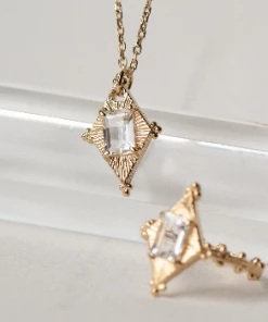 Zoe and Morgan Anastasia Ring Gold with White Topaz