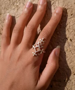 Zoe and Morgan Talitha Ring Silver