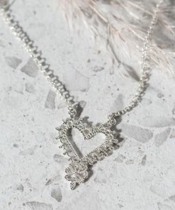 Zoe and Morgan Silver Mini Gypsy Love Necklace
