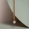 Zoe and Morgan Mini Anahata Diamond Necklace