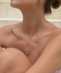 Zoe and Morgan Silver Mini Gypsy Love Necklace