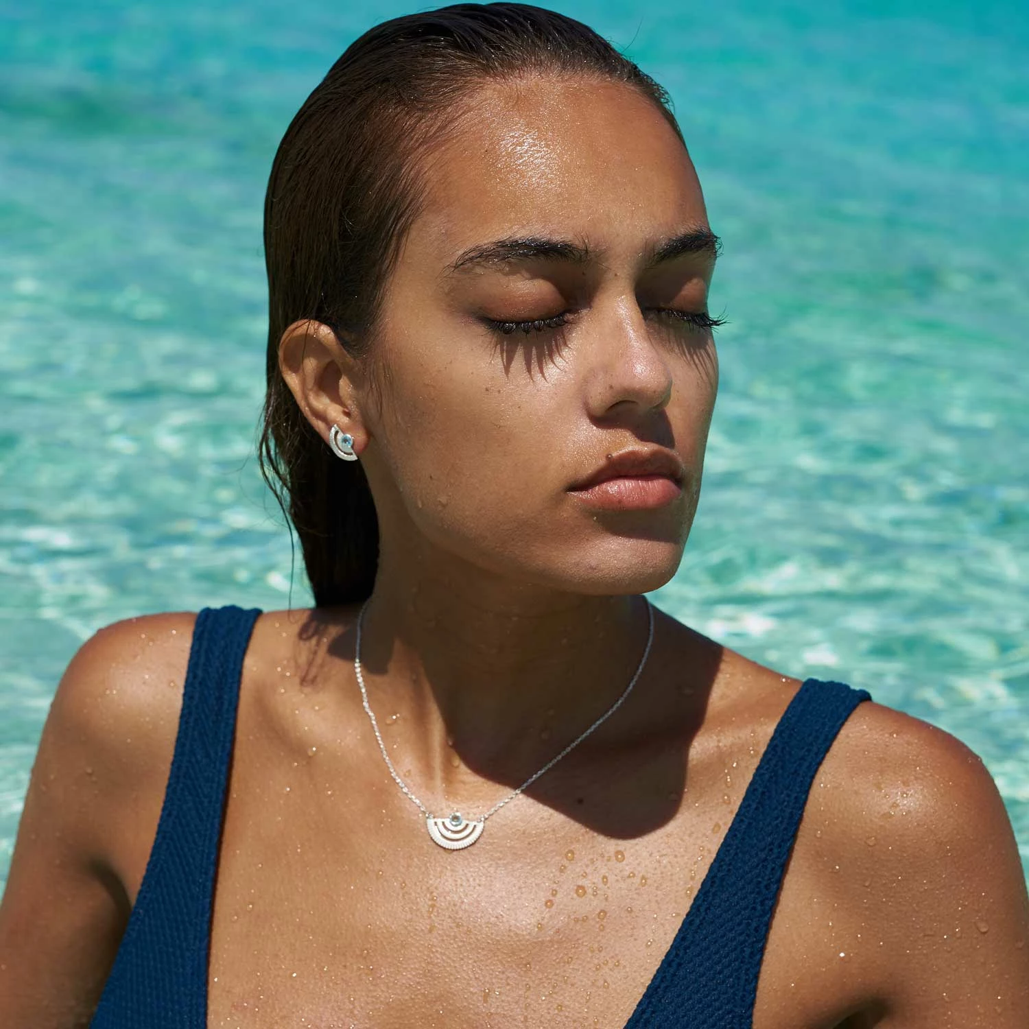 Zoe and Morgan Gold With White Zircon Golden Hour Earrings 2 Zoe and Morgan Gold With White Zircon Golden Hour Earrings