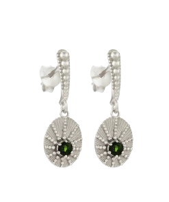 Zoe and Morgan Kina Silver and Chrome Diopside Earrings 6 Zoe and Morgan Kina Silver and Chrome Diopside Earrings