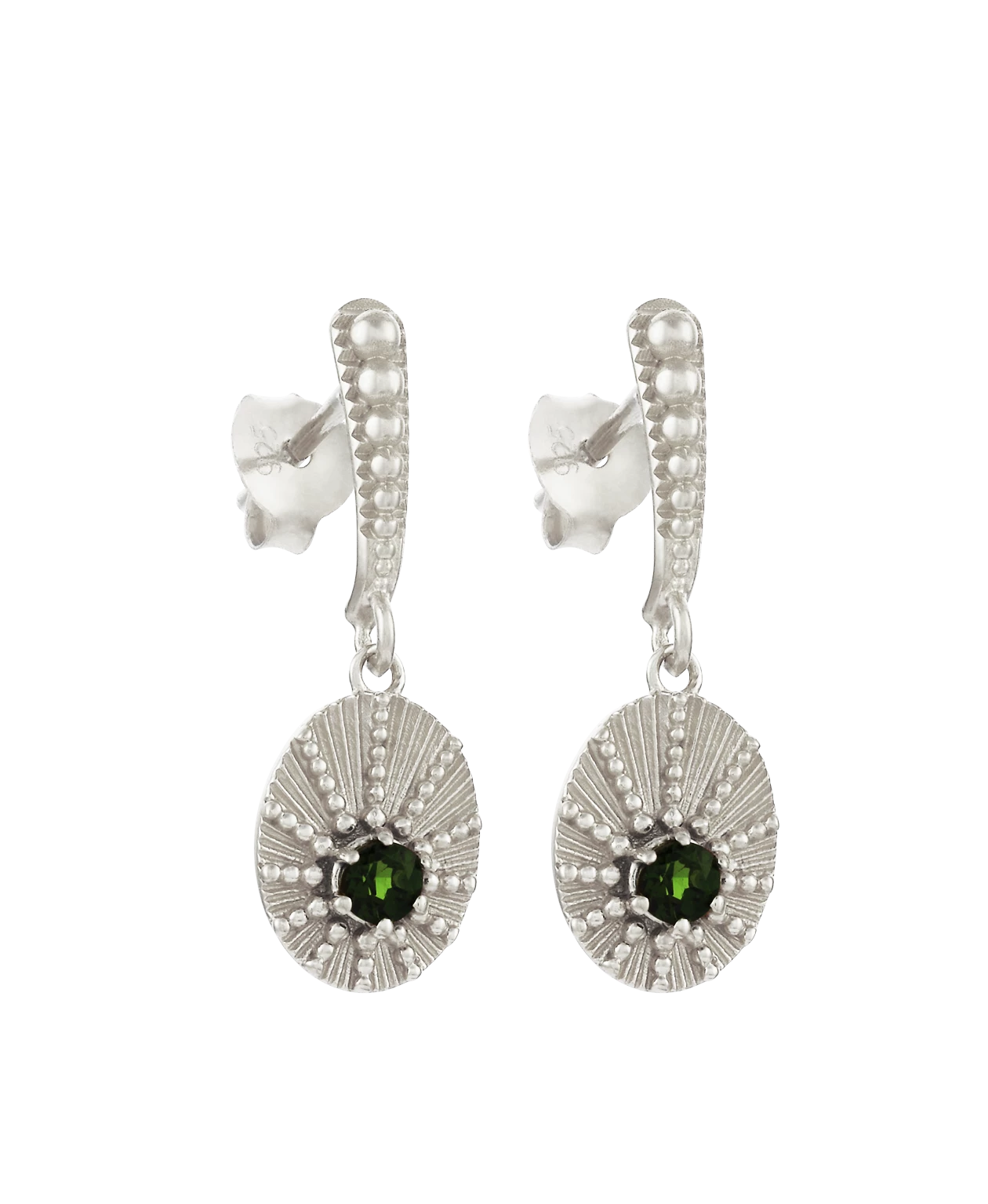 Zoe and Morgan Kina Silver and Chrome Diopside Earrings 3 Zoe and Morgan Kina Silver and Chrome Diopside Earrings