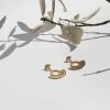Zoe and Morgan Gold With White Zircon Pocket Full Of Sunshine Earrings