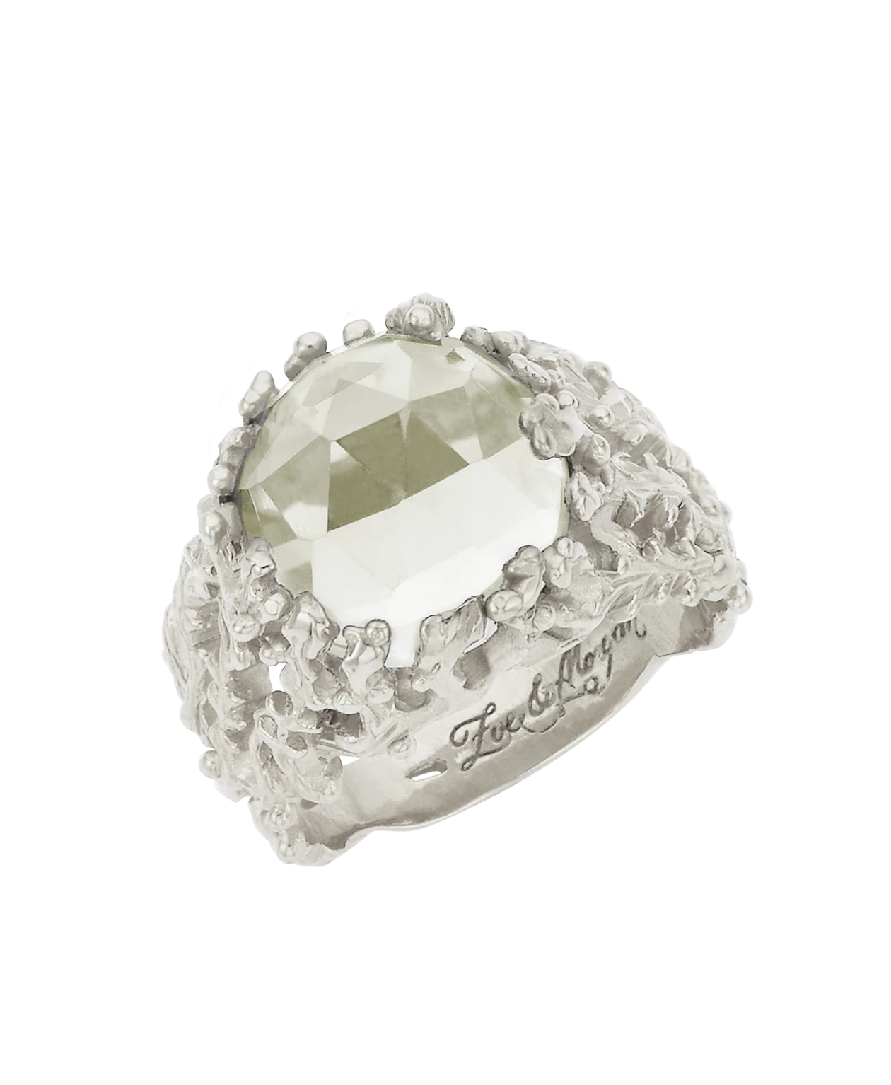 Zoe and Morgan Seaweed Ring Silver with Lemon Quartz 5 Zoe and Morgan Seaweed Ring Silver with Lemon Quartz