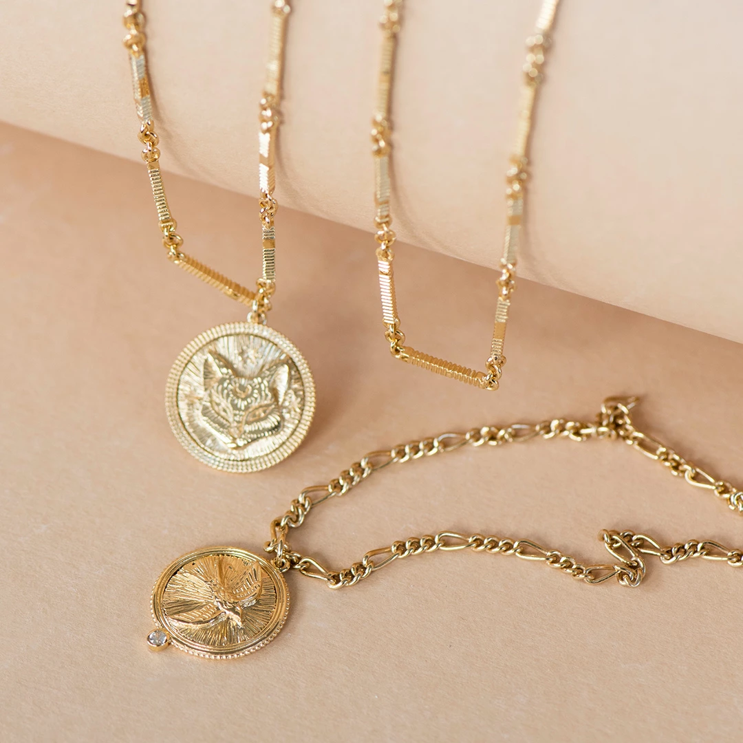 Zoe and Morgan Independent Necklace Gold 2 Zoe and Morgan Independent Necklace Gold