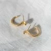 Zoe and Morgan Gold Mini Cobra Hoops