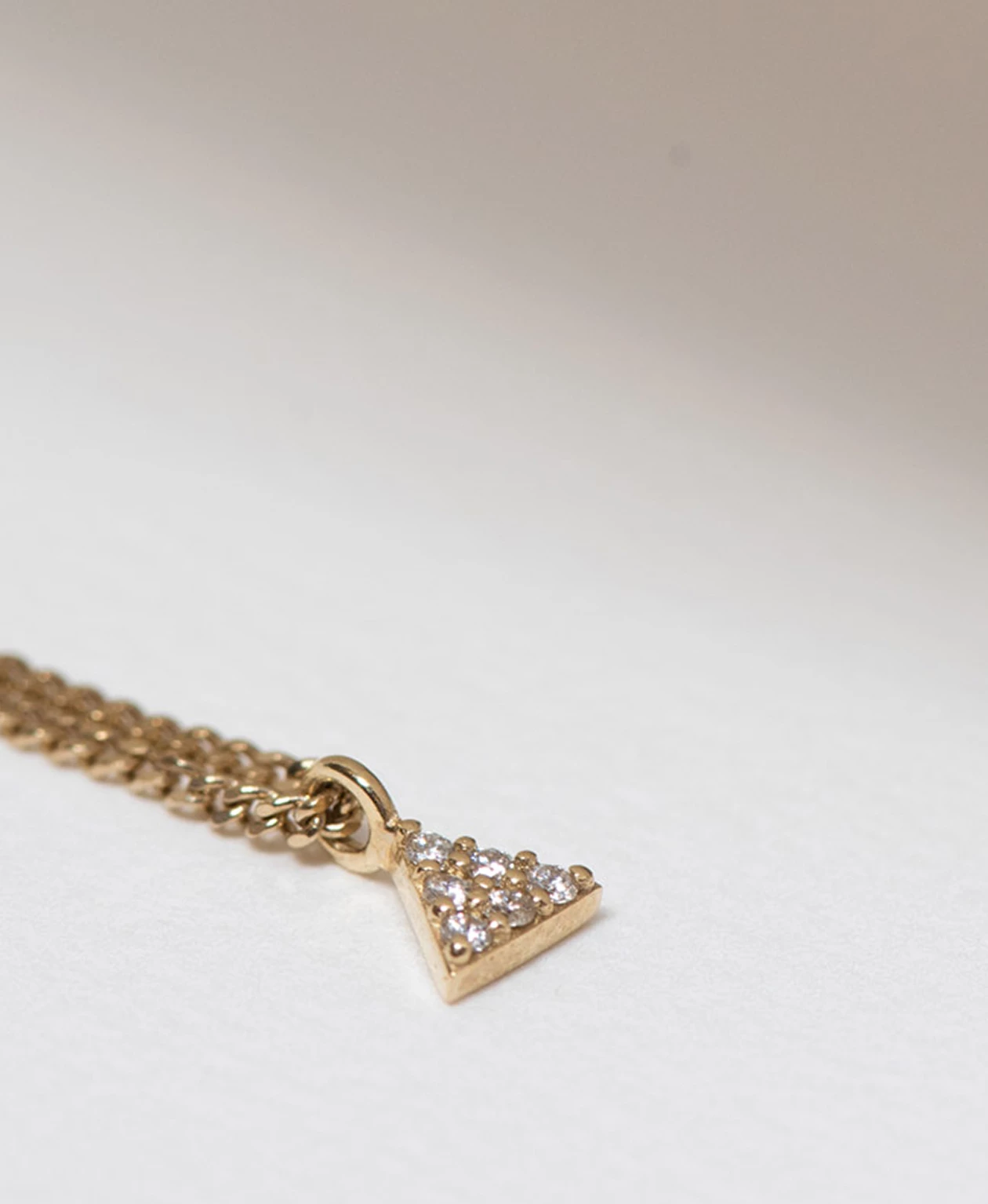 Zoe and Morgan Mini Pyramid Diamond Necklace 4 Zoe and Morgan Mini Pyramid Diamond Necklace