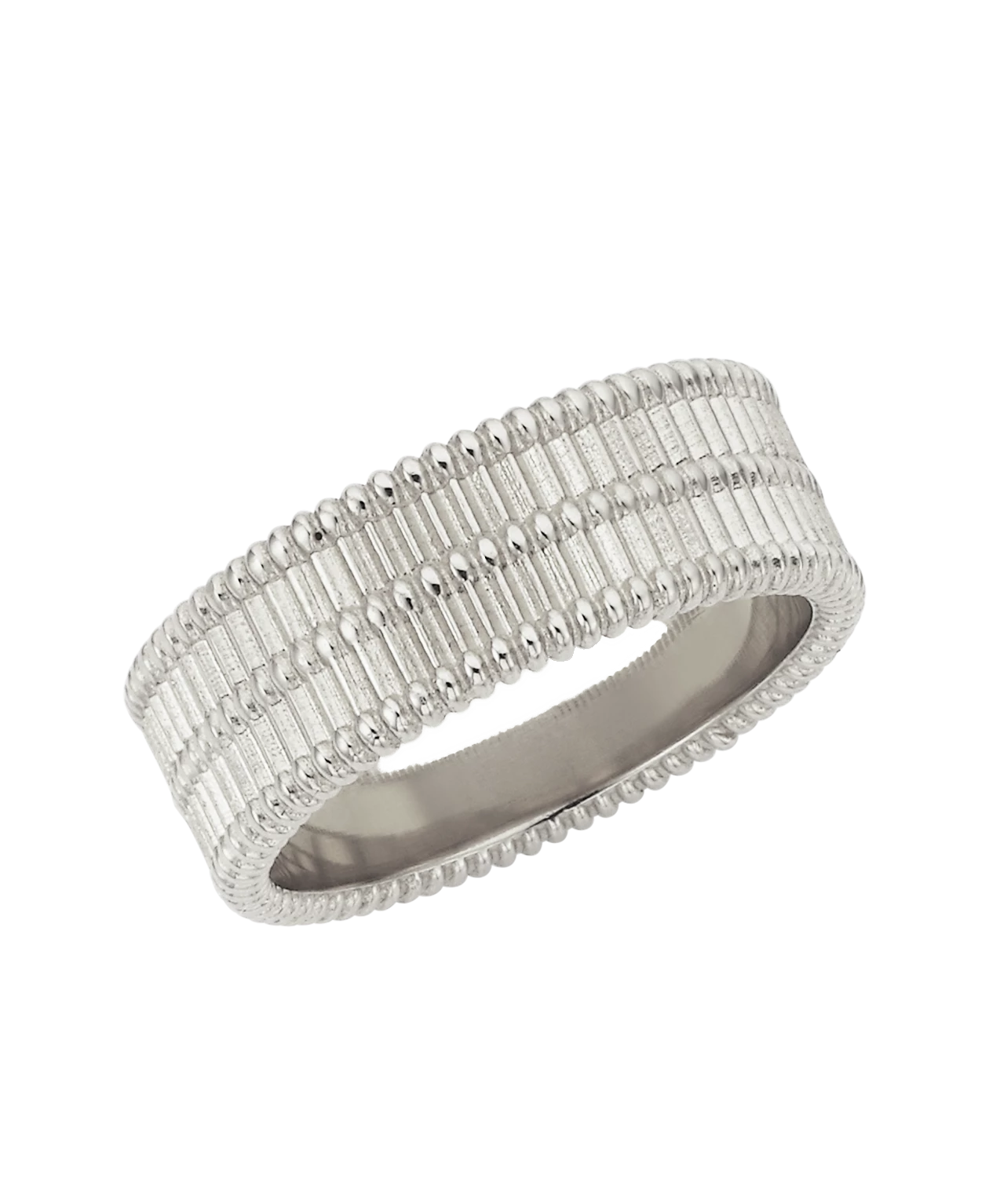 Zoe and Morgan Moored Stacker Ring Silver 5 Zoe and Morgan Moored Stacker Ring Silver