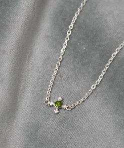 Zoe and Morgan Izil Bracelet Chrome Diopside Silver