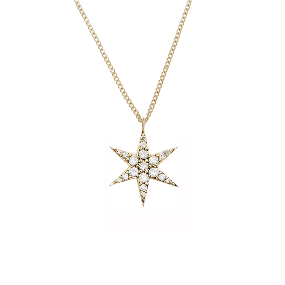 Zoe and Morgan Gold Anahata Star Diamond Necklace 1 Zoe and Morgan Gold Anahata Star Diamond Necklace