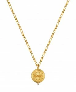 Zoe and Morgan Wild Necklace Gold with White Zircon 9 Zoe and Morgan Wild Necklace Gold with White Zircon