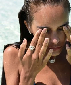 Zoe and Morgan Silver With White Zircon Golden Hour Ring